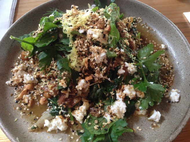 Spiced Slow Roast Poon Boon Lamb, Chickpeas, Spinach, Ewes Milk Feta, Herbs and Dukkah - Small Victories, Carlton North